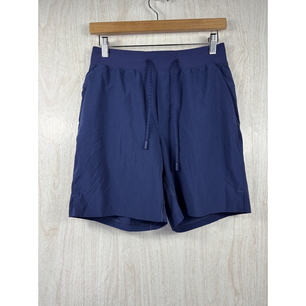 Lululemon T.H.E. Linerless Shorts‎ Mens Small Night Sea Blue 7" Athletic Gym